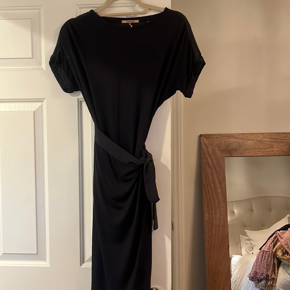 Scotch & Soda Navy Wrap Tshirt Dress